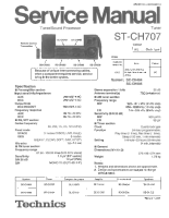 Technics - STCH-707 - Service manual 